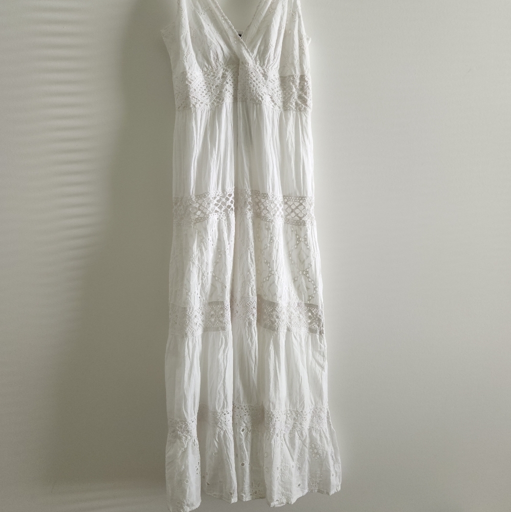 White  cotton summer dress